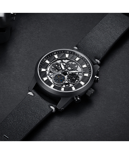 6768高檔男士手表夜光時尚精鋼機械手表廠家批發