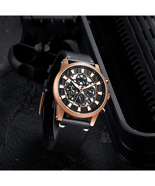 6768高檔男士手表夜光時尚精鋼機械手表廠家批發