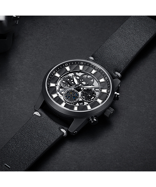 6768高檔男士手表夜光時尚精鋼機械手表廠家批發